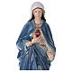 Statue du Coeur Immaculé de Marie poudre de marbre 105 cm EXTÉRIEUR s2
