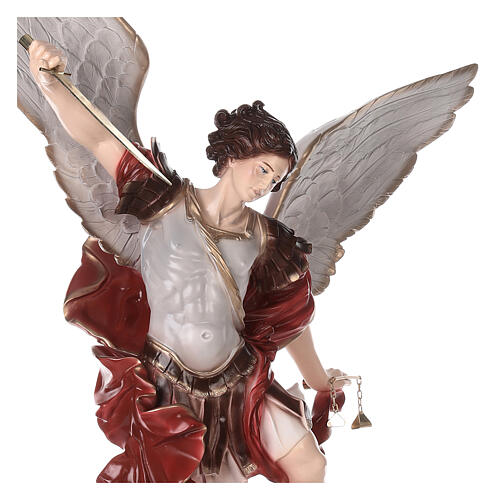 Saint Michael the Archangel statue in marble dust 100 cm OUTDOOR 5