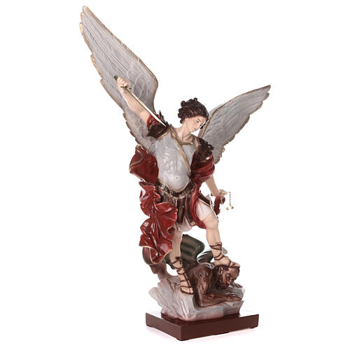 Saint Michael the Archangel statue in marble dust 100 cm OUTDOOR 6