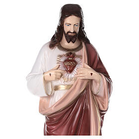 Sagrado Coração de Jesus pó de mármore 105 cm PARA EXTERIOR