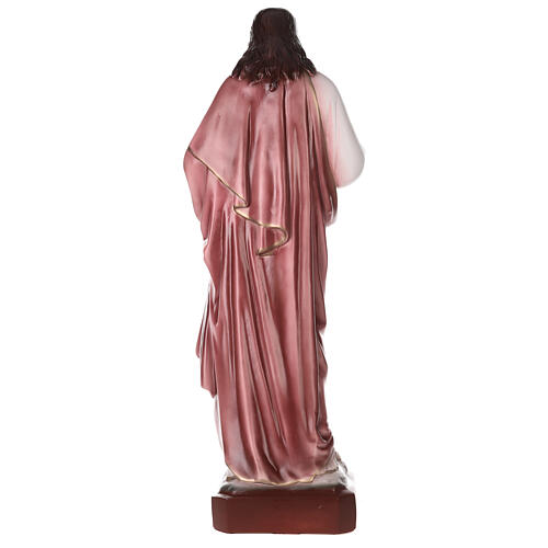 Sacred Heart of Jesus statue reconstituted marble 105 cm FOR OUTDOORS 5