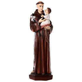 Statue of St. Anthony of Padua with child marble dust 100 cm OUTDOORS