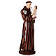 Statue of St. Anthony of Padua with child marble dust 100 cm OUTDOORS s5