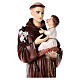 St Anthony statue with Child reconstituted marble 100 cm FOR OUTDOORS s2
