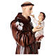 St Anthony statue with Child reconstituted marble 100 cm FOR OUTDOORS s4