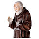 Pater Pio, Marmorpulver, farbig gefasst, 80 cm, AUßENBEREICH s2