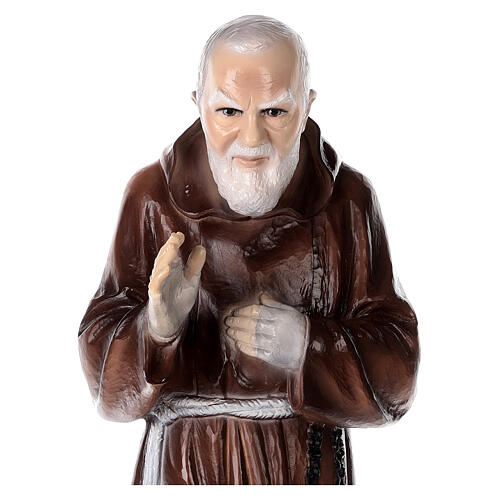 Statua Padre Pio polvere di marmo 80 cm ESTERNO 4
