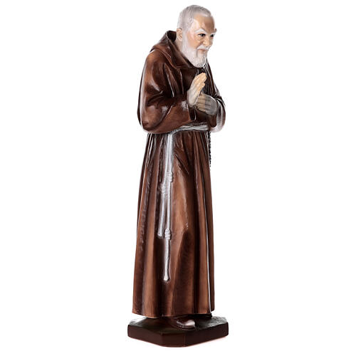 Padre Pio statue in marble dust 80 cm OUTDOOR 5
