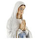 Madonna Lourdes polvere marmo veste bianca 65 cm ESTERNO s2