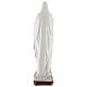 Our Lady of Lourdes statue marble dust white dress 65 cm OUTDOOR s7