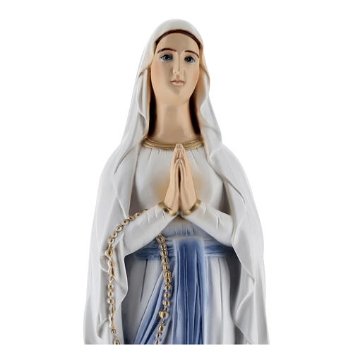Virgen Lourdes polvo de mármol 65 cm EXTERIOR 2