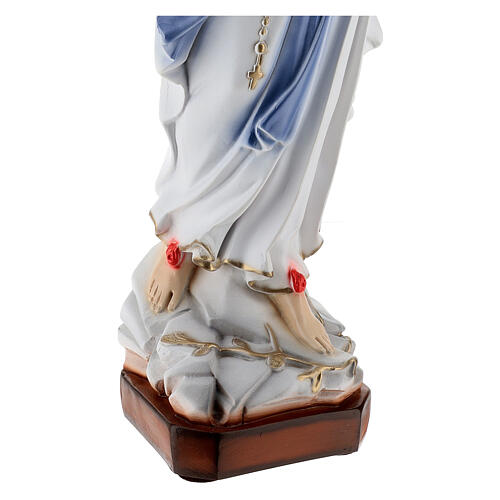 Virgen Lourdes polvo de mármol 65 cm EXTERIOR 6