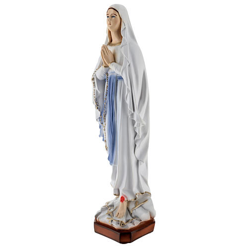 Madonna Lourdes polvere di marmo 65 cm ESTERNO 3