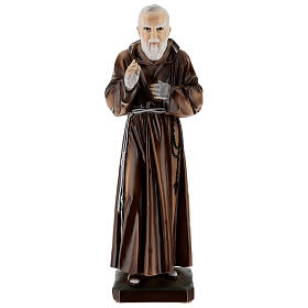 Pater Pio – Statue aus Marmorpulver, 60 cm, für den Außenbereich