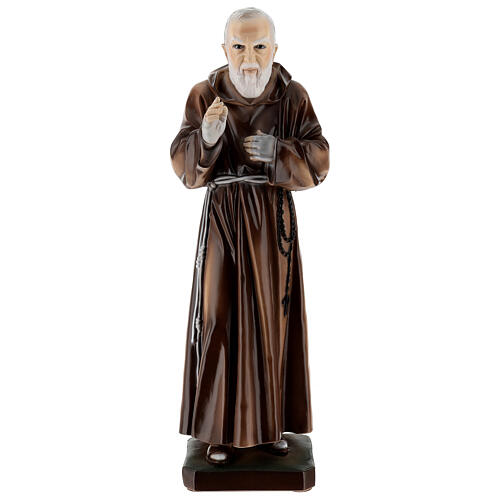 Padre Pio statue poudre de marbre 60 cm EXTÉRIEUR 1