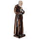 Padre Pio statue poudre de marbre 60 cm EXTÉRIEUR s5