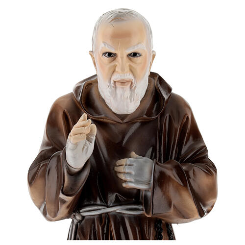 Statua Padre Pio polvere di marmo 60 cm ESTERNO 2