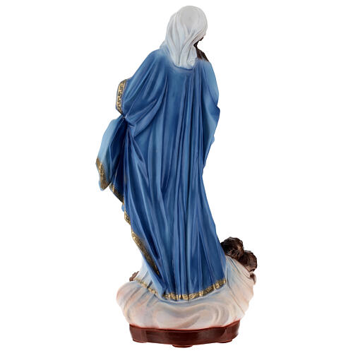 Heilige Jungfrau Maria, Marmorpulver, farbig gefasst, 50 cm, AUßENBEREICH 7
