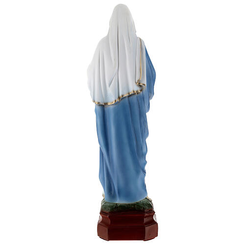 Estatua Sagrado Corazón de María polvo de mármol 50 cm EXTERIOR 6