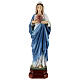 Sacré-Coeur Marie poudre de marbre 50 cm statue EXTÉRIEUR s1