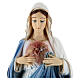 Imagem Sagrado Coração Maria pó mármore 50 cm PARA EXTERIOR s2