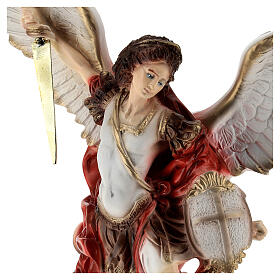 Figura Święty Michał Archanioł proszek marmurowy 40 cm, NA ZEWNĄTRZ