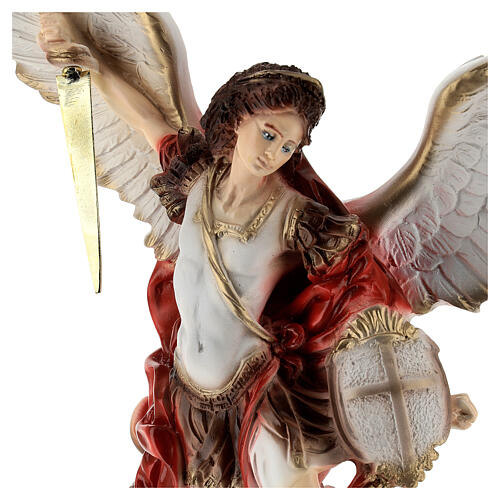 Saint Michael the Archangel statue in marble dust 40 cm OUTDOORS 2