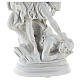Erzengel Michael, Marmorpulver, weiß, 40 cm, AUßENBEREICH s4