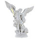 Saint Michael statue in white marble dust 40 cm OUTDOORS s1