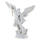 Saint Michael statue in white marble dust 40 cm OUTDOORS s3