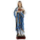 Statua Sacro Cuore Maria polvere marmo 40 cm ESTERNO s1