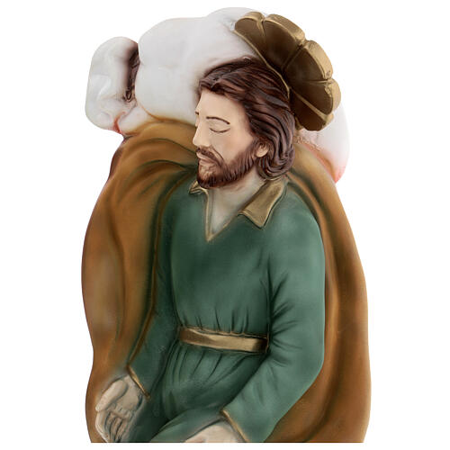 Schlafender Sankt Joseph aus Marmorpulver, 40 cm 2