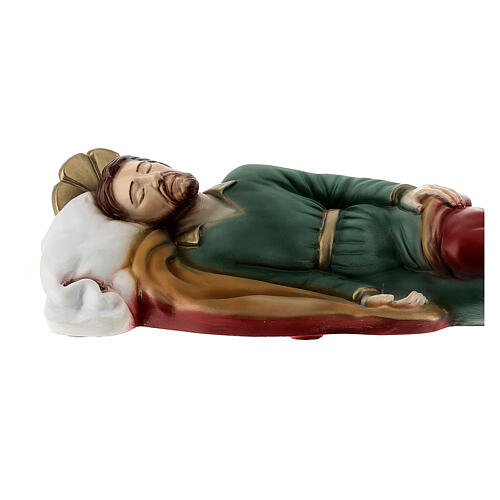 Schlafender Sankt Joseph aus Marmorpulver, 40 cm 3