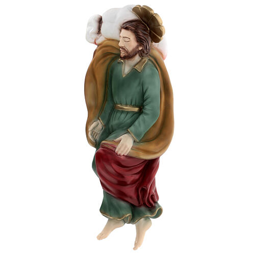 Schlafender Sankt Joseph aus Marmorpulver, 40 cm 5