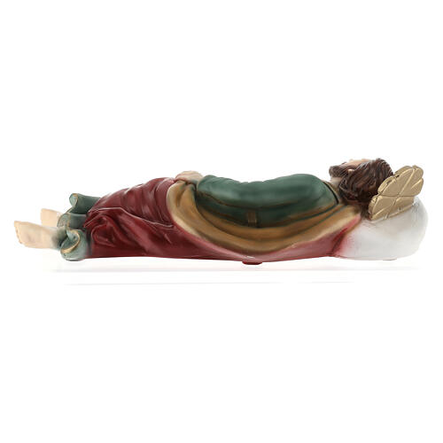 Sleeping Saint Joseph, marble dust statue, 40 cm 7
