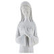 Virgin Mary statue in modern white synthetic marble 50 cm OUTDOOR s2