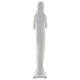 Virgin Mary statue in modern white synthetic marble 50 cm OUTDOOR s6