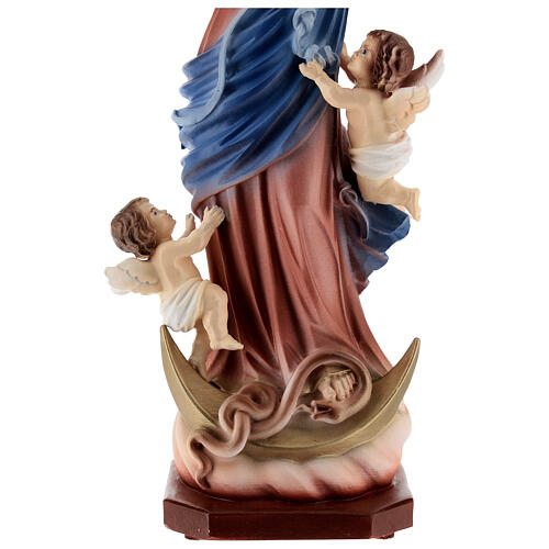 Estatua María que desata los nudos polvo mármol 30 cm EXTERIOR 3