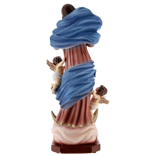 Estatua María que desata los nudos polvo mármol 30 cm EXTERIOR 6