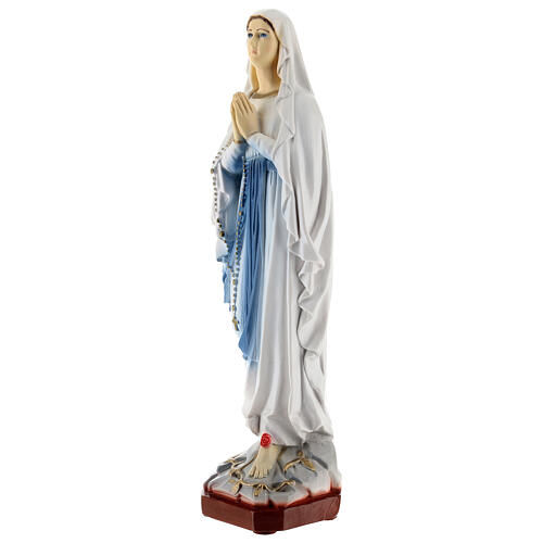 Virgen de Lourdes polvo de mármol 40 cm EXTERIOR 3