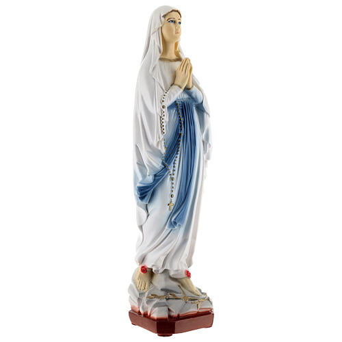 Virgen de Lourdes polvo de mármol 40 cm EXTERIOR 4