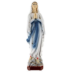 Statue Notre-Dame de Lourdes poudre de marbre 40 cm EXTÉRIEUR