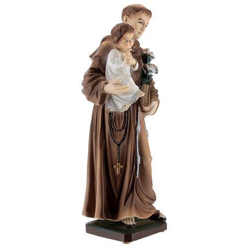 Saint Anthony, marble dust statue, 30 cm, OUTDOOR 4