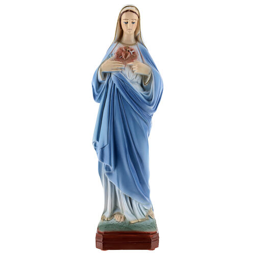Statue of the Immaculate Heart of Mary, marble dust, 30 cm, OUTDOOR 1