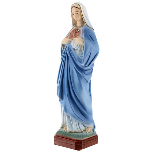 Statue of the Immaculate Heart of Mary, marble dust, 30 cm, OUTDOOR 3