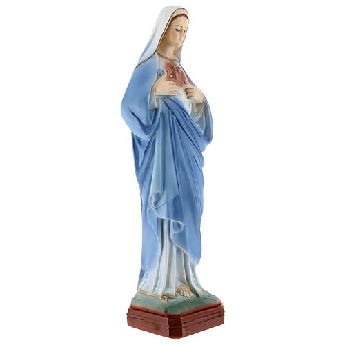 Imagem Sagrado Coração de Maria pó de mármore 31x11x8 cm PARA EXTERIOR 4
