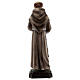 Statue of St. Francis doves in marble dust 30 cm OUTDOORS s5