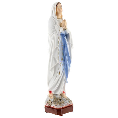 Gottesmutter von Lourdes, Marmorpulver, farbig gefasst, 30 cm, AUßENBEREICH 4