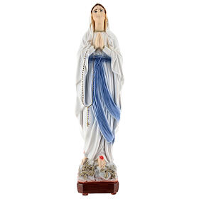 Estatua Virgen de Lourdes polvo de mármol 30 cm EXTERIOR