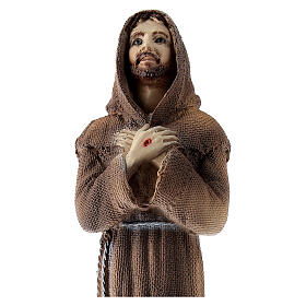 Figura Święty Franciszek proszek marmurowy 25 cm